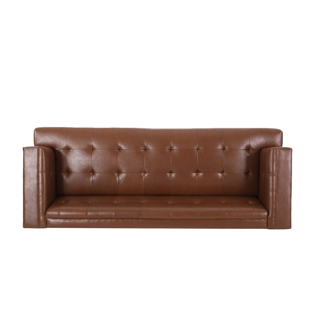 English Elm Christopher Knight Home® - 3 Seater Sofa - Mid-Century Modern Elegance With Tufted Detailing, Plush Comfort & Eco-Friendly Design 72146.00ACOGN_72146.00BCOGN