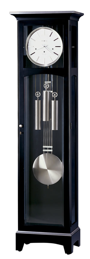 Hekman Furniture 660125 Elegant Black Grandfather Clock With Westminster Chime & Custom Nameplate By Howard Miller Black Satin Urban Iii Grandfather Clock 660125