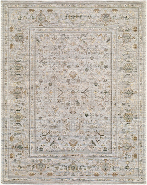 Livabliss Goblen Flatweave Area Rug Egyptian Woven Wool Blend Traditional Living Room Floor Ivory, Taupe 7'10" x 10' GLN2300-71010