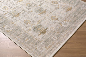 Livabliss Goblen Flatweave Area Rug Egypt Woven Wool Blend Traditional Pattern for Living Room Sage, Ivory 7'10" x 10' GLN2301-71010