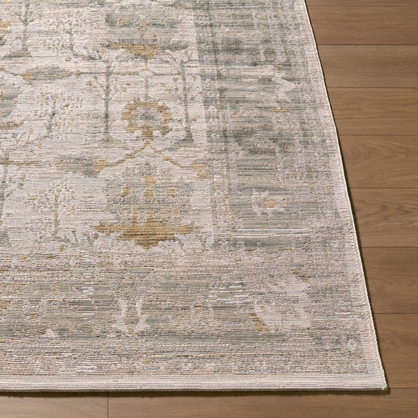 Livabliss Goblen Flatweave Area Rug Egypt Woven Wool Blend Traditional Pattern for Living Room Sage, Ivory 7'10" x 10' GLN2301-71010