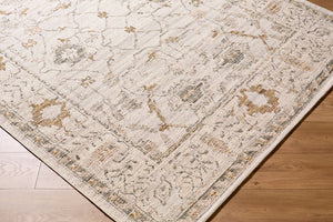 Livabliss Goblen Flatweave Area Rug Egypt Woven Wool Cotton Blend Traditional Living Room Ivory, Sage 5'3" x 7'1" GLN2302-537
