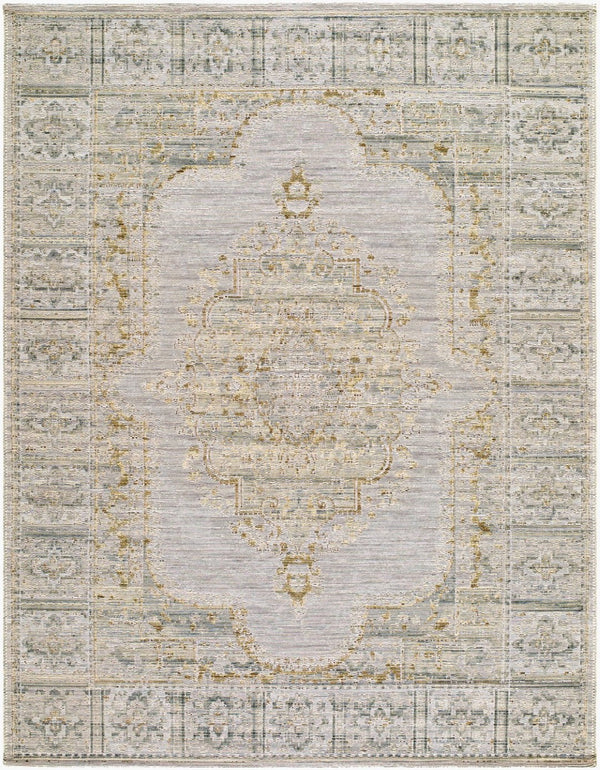 Livabliss Goblen Flatweave Area Rug Egypt Woven Wool Cotton Blend Traditional Living Room Accent Pewter, Sage 10' x 13' GLN2303-1013