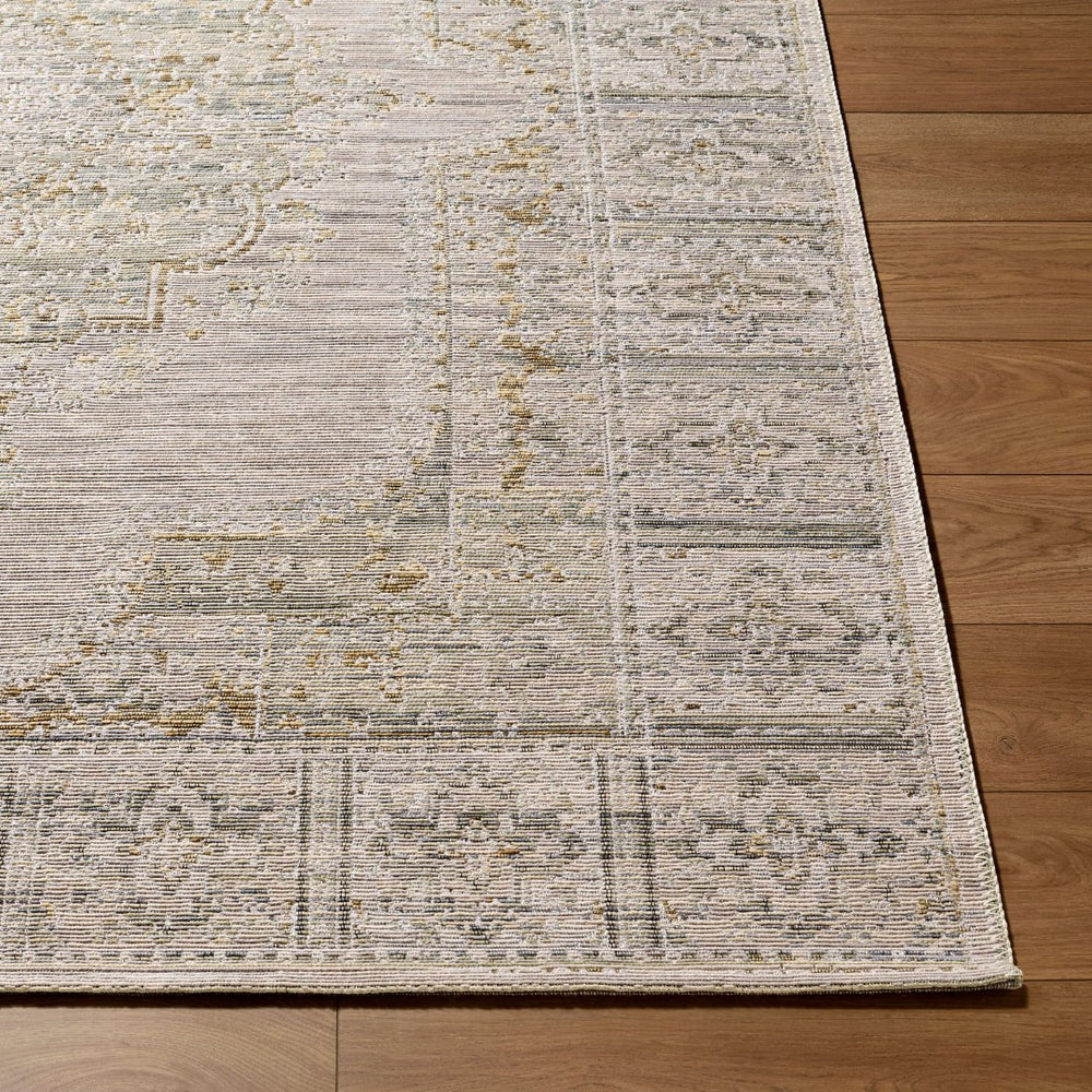 Livabliss Goblen Flatweave Area Rug Egypt Woven Wool Cotton Blend Traditional Living Room Accent Pewter, Sage 10' x 13' GLN2303-1013
