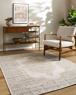 Livabliss Goblen Flatweave Area Rug Egypt Woven Wool Cotton Blend Traditional Living Room Accent Pewter, Sage 10' x 13' GLN2303-1013