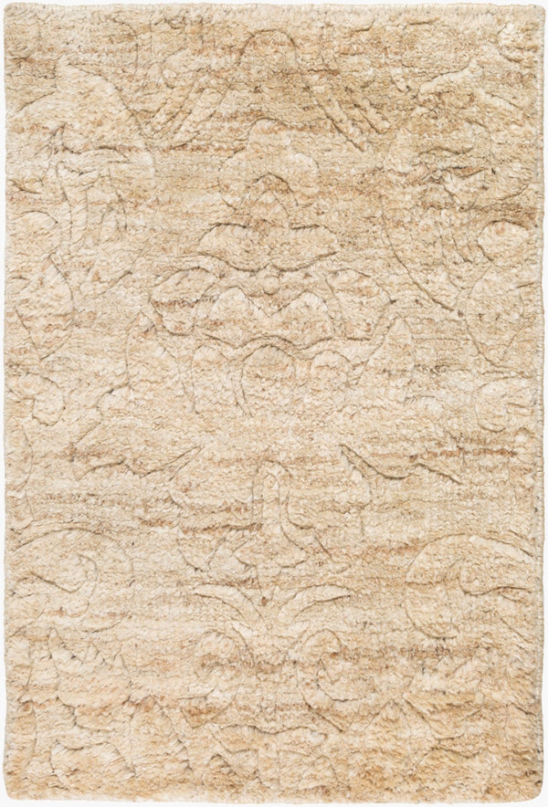 Surya Galloway Glo-1000 Hand-knotted 2' X 3' Jute Rug – Luxurious Medium Pile For Elegant Home Decor Ivory Jute Glo1003-23