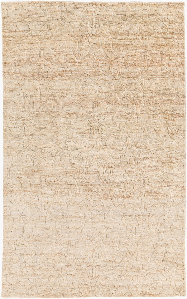 Surya Galloway Glo-1000 Hand-knotted 2' X 3' Jute Rug – Luxurious Medium Pile For Elegant Home Decor Ivory Jute Glo1003-3353