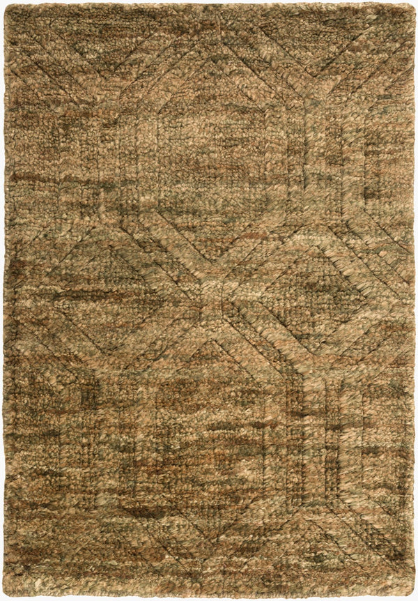 Surya Galloway Glo-1000 Hand-knotted 2' X 3' Jute Rug – Luxurious Medium Pile For Elegant Home Decor Olive Jute Glo1005-23