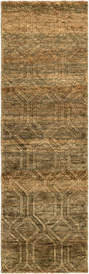 Surya Galloway Glo-1000 Hand-knotted 2' X 3' Jute Rug – Luxurious Medium Pile For Elegant Home Decor Olive Jute Glo1005-268