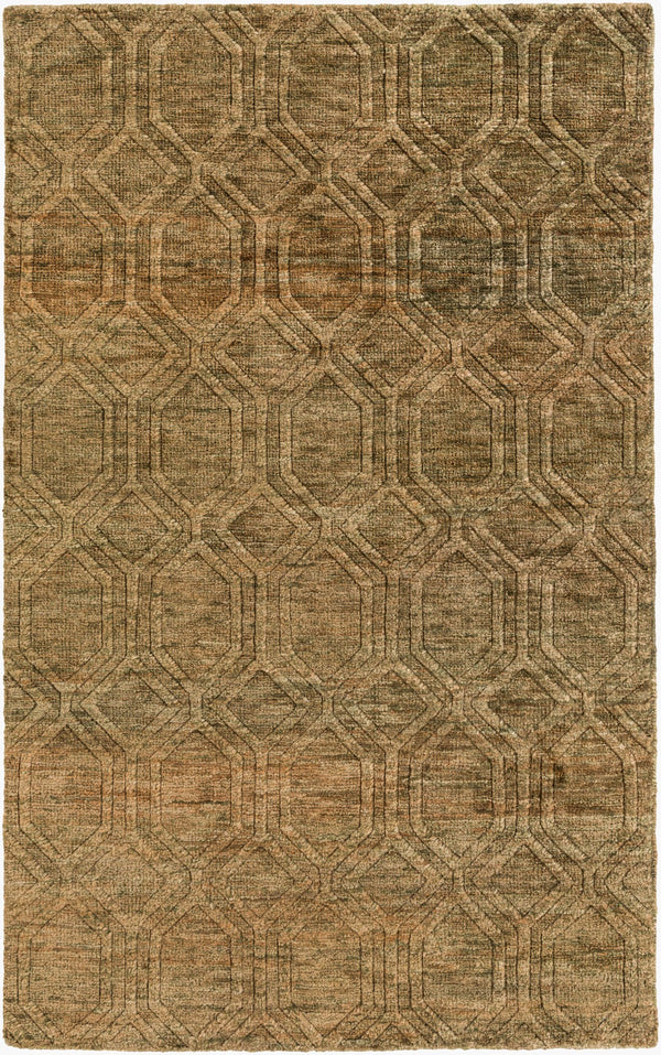 Surya Galloway Glo-1000 Hand-knotted 2' X 3' Jute Rug – Luxurious Medium Pile For Elegant Home Decor Olive Jute Glo1005-3353