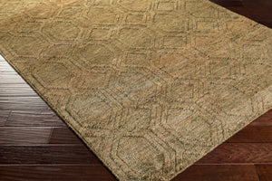 Surya Galloway Glo-1000 Hand-knotted 2' X 3' Jute Rug – Luxurious Medium Pile For Elegant Home Decor Olive Jute Glo1005-3353