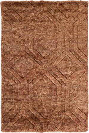 Surya Galloway Glo-1000 Hand-knotted 2' X 3' Jute Rug – Luxurious Medium Pile For Elegant Home Decor Rust Jute Glo1006-23