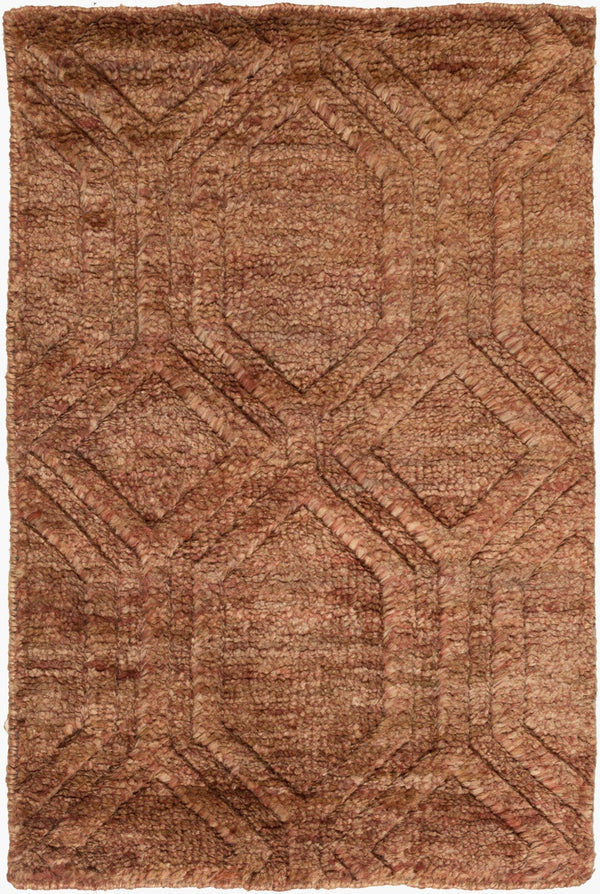 Surya Galloway Glo-1000 Hand-knotted 2' X 3' Jute Rug – Luxurious Medium Pile For Elegant Home Decor Rust Jute Glo1006-23