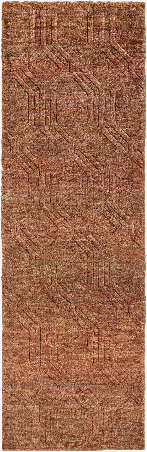 Surya Galloway Glo-1000 Hand-knotted 2' X 3' Jute Rug – Luxurious Medium Pile For Elegant Home Decor Rust Jute Glo1006-268