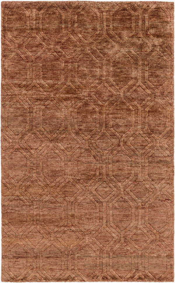 Surya Galloway Glo-1000 Hand-knotted 2' X 3' Jute Rug – Luxurious Medium Pile For Elegant Home Decor Rust Jute Glo1006-811