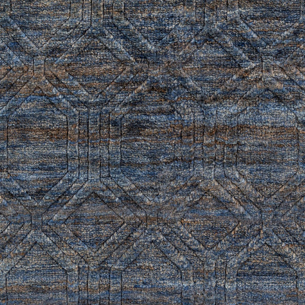 Surya Galloway Glo-1000 Hand-knotted 2' X 3' Jute Rug – Luxurious Medium Pile For Elegant Home Decor Navy Jute Glo1007-58