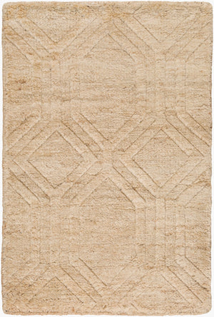 Surya Galloway Glo-1000 Hand-knotted 2' X 3' Jute Rug – Luxurious Medium Pile For Elegant Home Decor Ivory Jute Glo1008-23
