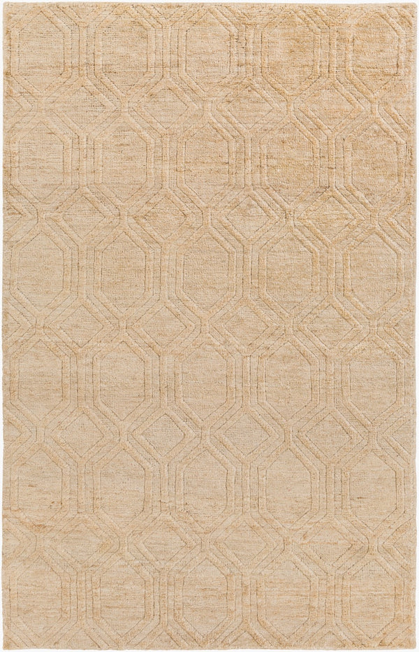 Surya Galloway Glo-1000 Hand-knotted 2' X 3' Jute Rug – Luxurious Medium Pile For Elegant Home Decor Ivory Jute Glo1008-3353