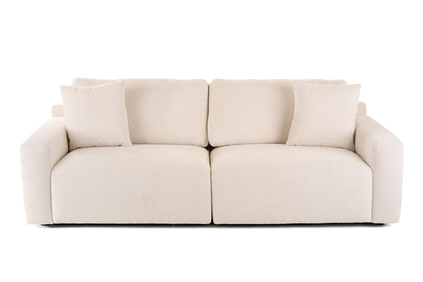 VIG Furniture Divani Casa Gloria - Modern White Fabric Sofa VGSX-22052-SOFA-PRL
