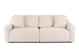 Divani Casa Gloria - Modern White Fabric Sofa