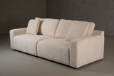 VIG Furniture Divani Casa Gloria - Modern White Fabric Sofa VGSX-22052-SOFA-PRL