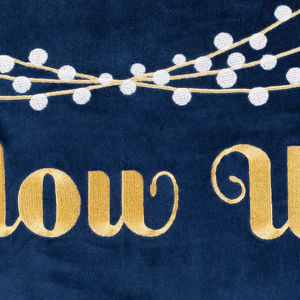 Surya Glow Up Pillow - Luxurious 13"L X 20"W Cotton Lumbar Pillow To Brighten Your Home Decor Effortlessly! Navy Cotton,Cotton Glp001-1320d