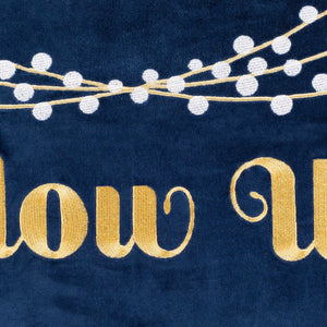 Surya Glow Up Pillow - Luxurious 13"L X 20"W Cotton Lumbar Pillow To Brighten Your Home Decor Effortlessly! Navy Cotton,Cotton Glp001-1320d