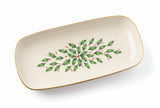 Lenox Hosting The Holidays Bread Tray Red & Green, IVORY PORCELAIN 869997