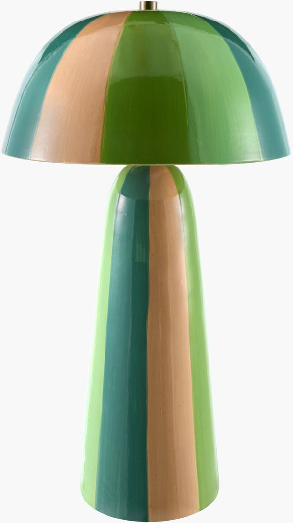 Livabliss Galleria Traditional Felt and Metal Table Lamp for Bedroom Nightstand or Console GLRI-001