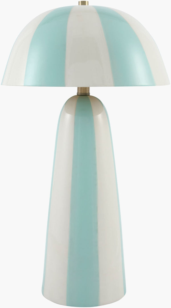 Livabliss Galleria Mixed Metal and Fabric Table Lamp Classic Upright Silhouette for Transitional Rooms GLRI-002