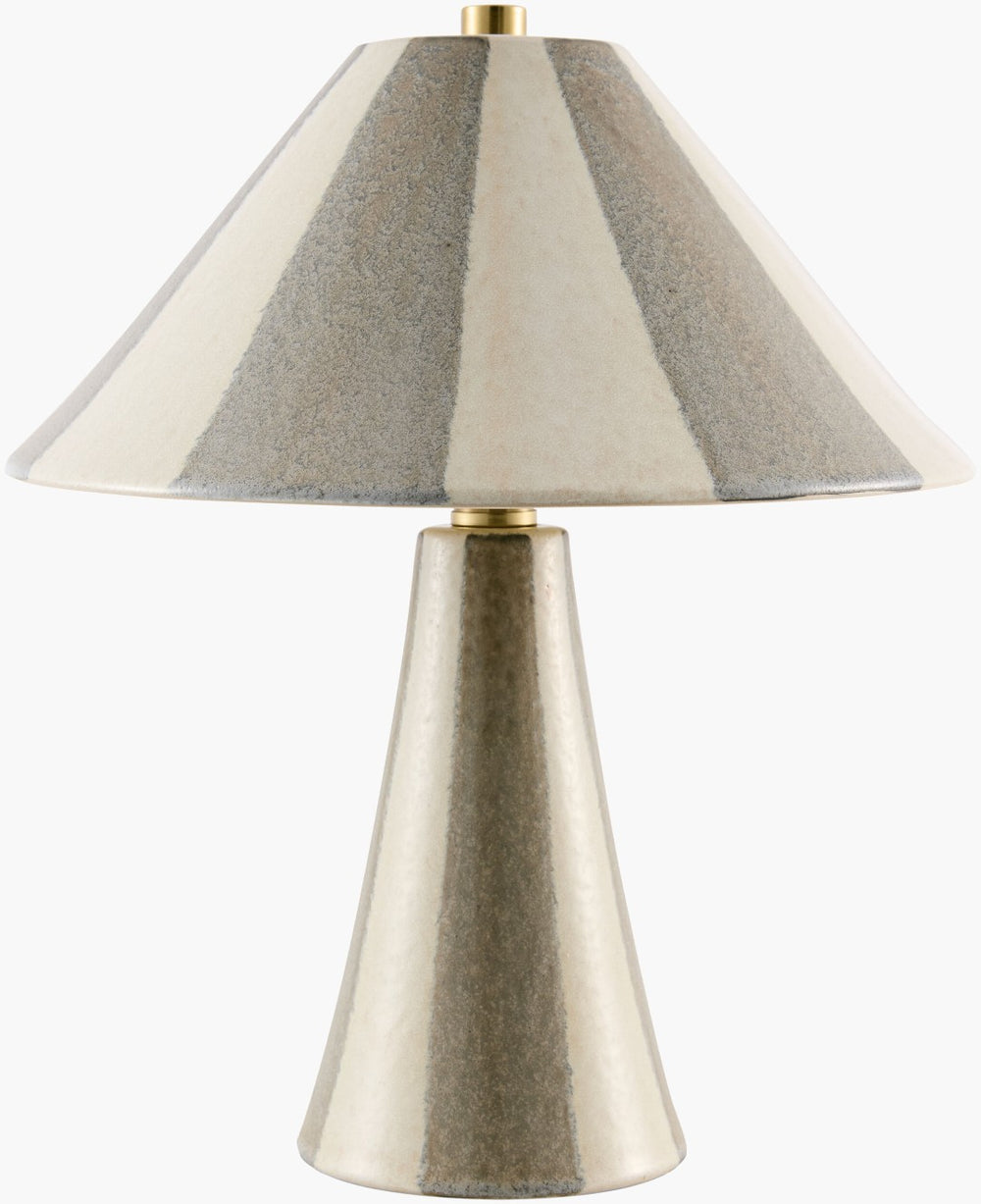 Livabliss Galleria Traditional Metal Base Table Lamp with Polyester Shade for Bedroom or Study GLRI-004
