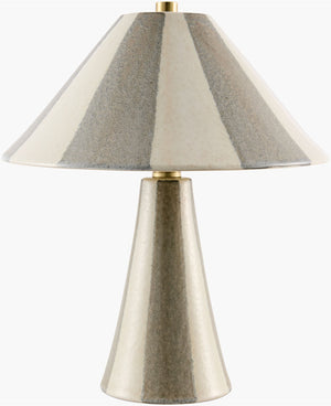 Livabliss Galleria Traditional Metal Base Table Lamp with Polyester Shade for Bedroom or Study GLRI-004