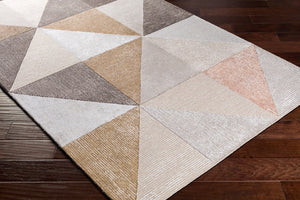 Surya Glasgow Handmade 2' X 3' Modern Area Rug - Luxurious Viscose & Wool, Durable Hand Tufted Design Light Beige Viscose,Wool Gls2301-23