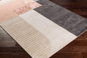 Livabliss Glasgow Hand Tufted Wool Viscose Accent Rug with High Low Pile Bedroom Entryway Light Beige, Ro 8' x 10' GLS2306-810
