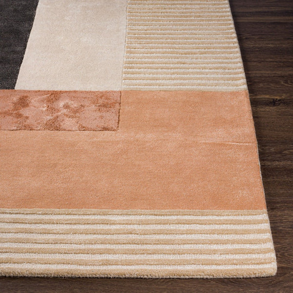 Livabliss Glasgow Hand Tufted Wool Viscose Accent Rug with High Low Pile Bedroom Entryway Light Beige, Ro 8' x 10' GLS2306-810