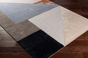 Surya Glasgow Handmade 2' X 3' Modern Area Rug - Luxurious Viscose & Wool, Durable Hand Tufted Design Gray Viscose,Wool Gls2307-23