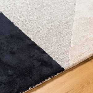 Surya Glasgow Handmade 2' X 3' Modern Area Rug - Luxurious Viscose & Wool, Durable Hand Tufted Design Gray Viscose,Wool Gls2307-23