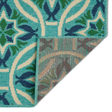 Christopher Knight Home® - Noble House - Erasmo Indoor Geometric 5 X 8 Area Rug, Blue and Green