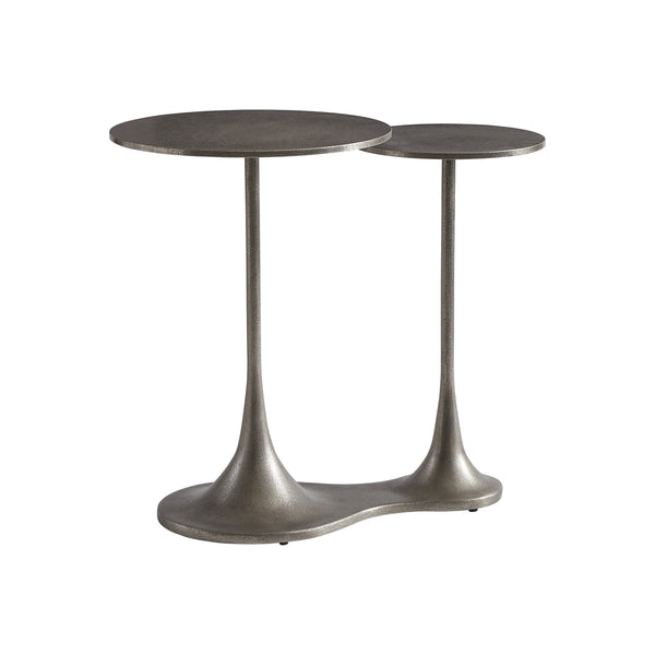 Bernhardt Bernhardt Graphite Cerchi Outdoor Accent Table — Dual-Surface Cast Aluminum, Weather-Resistant Style X04158