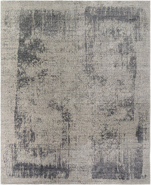 Surya Glory Handcrafted 2' X 3' Modern Rug - Luxurious Viscose & Wool, Plush Comfort, Durable Design Charcoal Wool,Viscose Gly2300-23