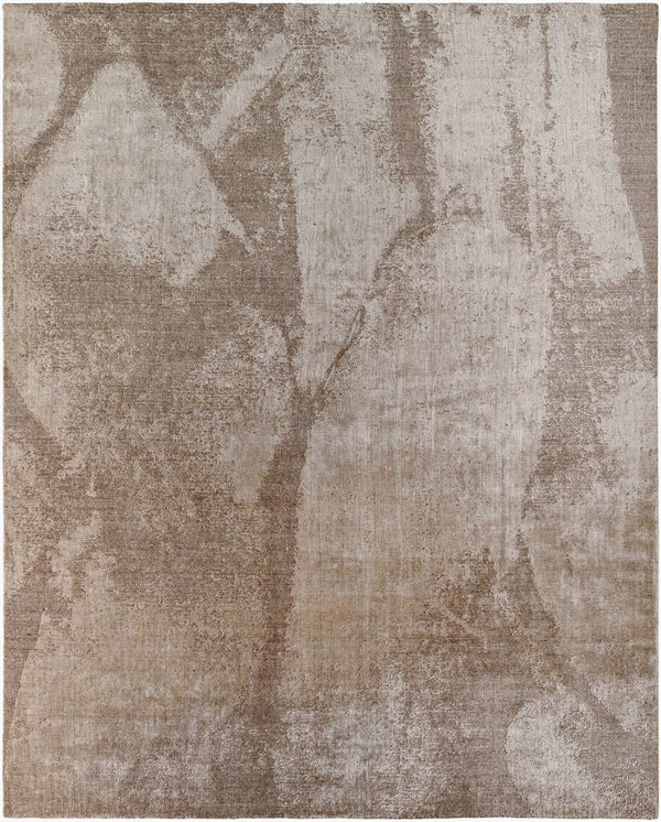 Surya Glory Handcrafted 2' X 3' Modern Rug - Luxurious Viscose & Wool, Plush Comfort, Durable Design Taupe Wool,Viscose Gly2302-23