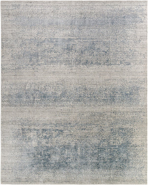 Surya Glory Handcrafted 2' X 3' Modern Rug - Luxurious Viscose & Wool, Plush Comfort, Durable Design Slate Gray Wool,Viscose Gly2304-23