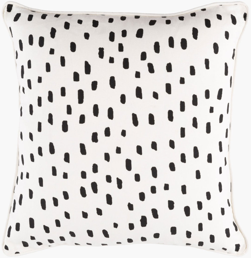 Livabliss Glyph Handcrafted Cotton Woven Throw Pillow Graphic Textured Square Sofa Accent GLYP7074-1818D