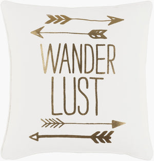 Surya Glyph Woven Cotton Graphic Accent Pillow for Modern Sofas and Layered Bedding GLYP7117-1818P