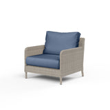 Manhattan Club Chair in Spectrum Indigo w/ Self Welt SW3301-21-48080 Sunset West