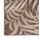 Nourison Garden Oasis GOA01 Machine Made Power-loomed Borderless Design Indoor/Outdoor Tropical Outdoor Rug Mocha, Mocha 100% Polypropylene 99446959164