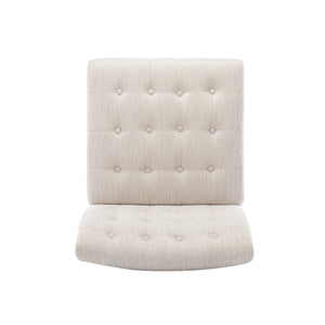 English Elm Accent Slipper Chairs Set of Two Button Tufted Plush Upholstered Living Room Pair 70752.00BGE