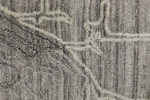 Feizy Rugs Whitton Handwoven Wool And Viscose Abstract Rug - Modern Distressed Design For Stylish Interiors Gray,Tan,Ivory Viscose,Wool Wtn8890fgryivyh00