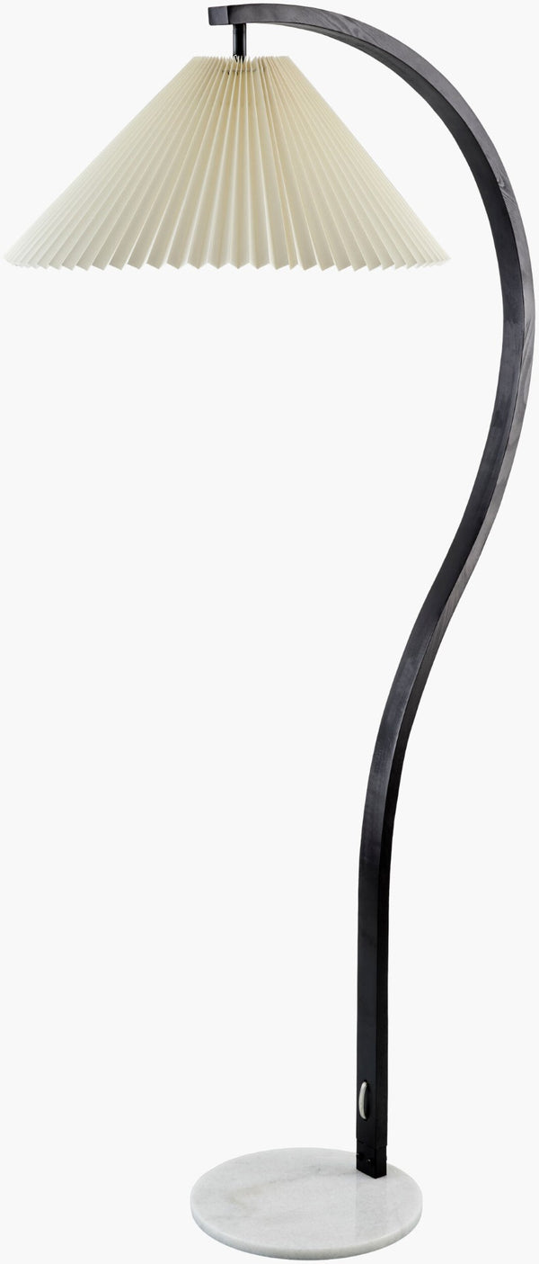 Livabliss Gumel Slim Linen Felt Shade Floor Lamp Soft Glow Accent for Living Room or Bedroom GML-003