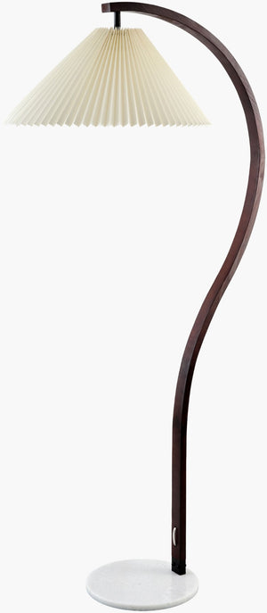 Livabliss Gumel Slender Linen Shade Floor Lamp Warm Ambient Glow for Living Room Corners GML-004